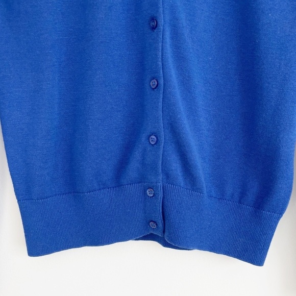 Banana Republic Blue Cotton Blend Button Down Cardigan Size Small - Picture 7 of 15